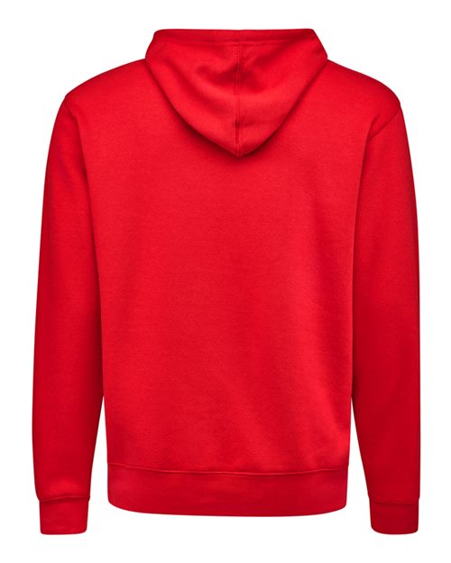 J. America 8720 Unisex BTB Fleece Hooded Sweatshirt - Red - back