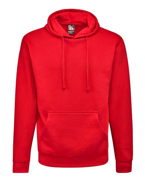 J. America 8720 Unisex BTB Fleece Hooded Sweatshirt - Red - front