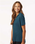 AllPro 41800L Women's Pro-Lock Performance Polo - Atlantic Blue - model side