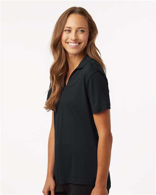 AllPro 41800L Women's Pro-Lock Performance Polo - Black - model side