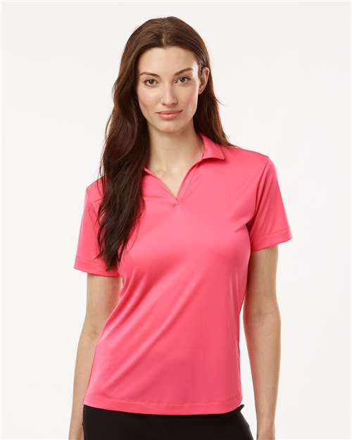AllPro 41800L Women's Pro-Lock Performance Polo - Bright Pink - model front