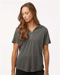 AllPro 41800L Women's Pro-Lock Performance Polo - Charcoal - model front