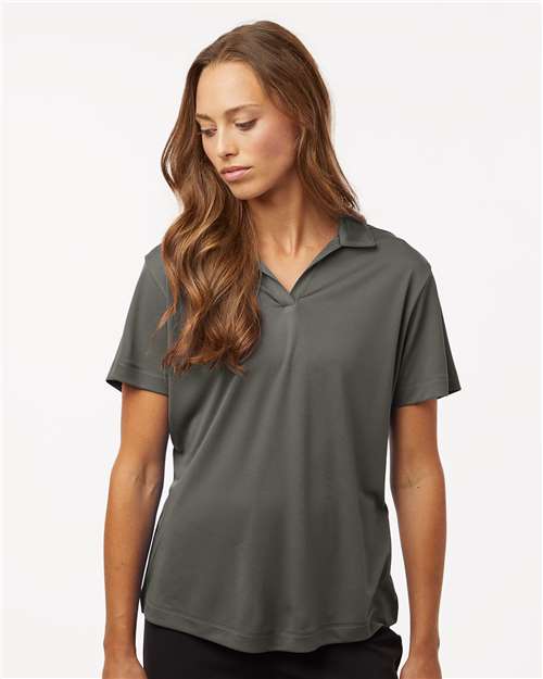 AllPro 41800L Women's Pro-Lock Performance Polo - Charcoal - model front