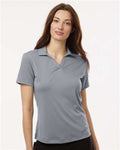 AllPro 41800L Women's Pro-Lock Performance Polo - Heather Steel - model front