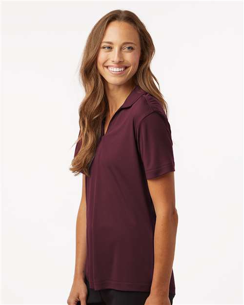 AllPro 41800L Women's Pro-Lock Performance Polo - Maroon - model side