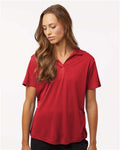 AllPro 41800L Women's Pro-Lock Performance Polo - Red - model front