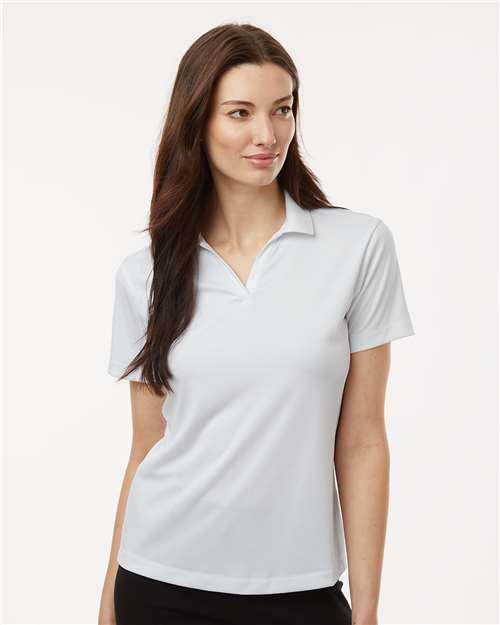 AllPro 41800L Women's Pro-Lock Performance Polo - White - model front
