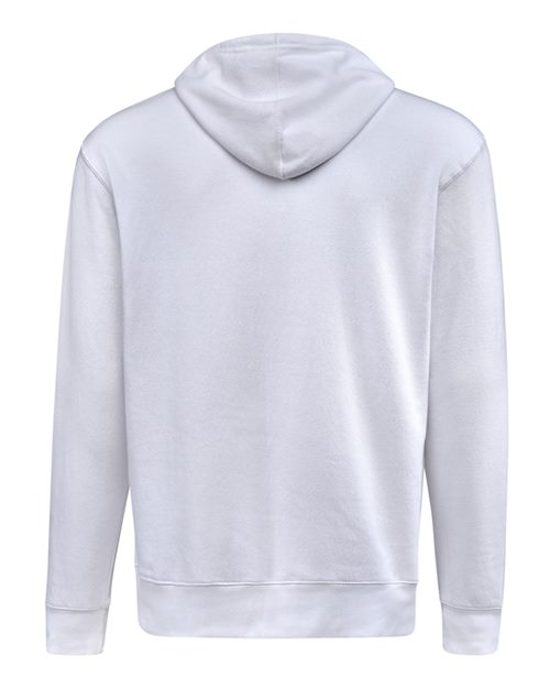 J. America 8720 Unisex BTB Fleece Hooded Sweatshirt - White - back