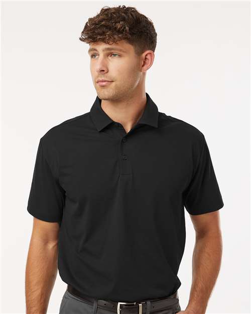 AllPro 41SP0 Men's Pro-Flex Sorona Polo - Black - model front