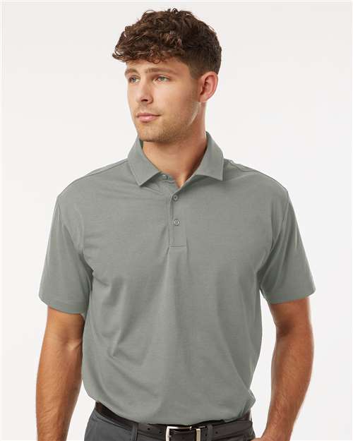 AllPro 41SP0 Men's Pro-Flex Sorona Polo - Greystone - model front