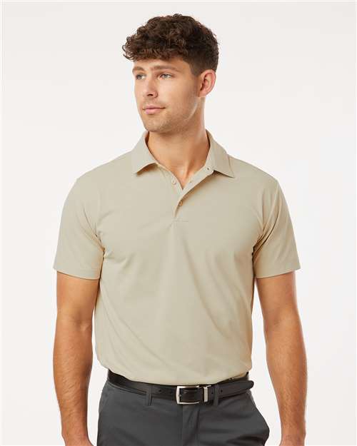AllPro 41SP0 Men's Pro-Flex Sorona Polo - Sand - model front