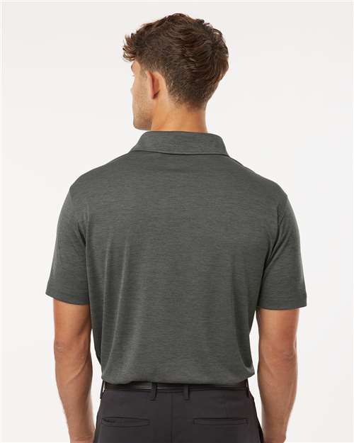 AllPro 4HM00 Men's Pro-Lock Performance Mélange Polo - Charcoal Melange - model back