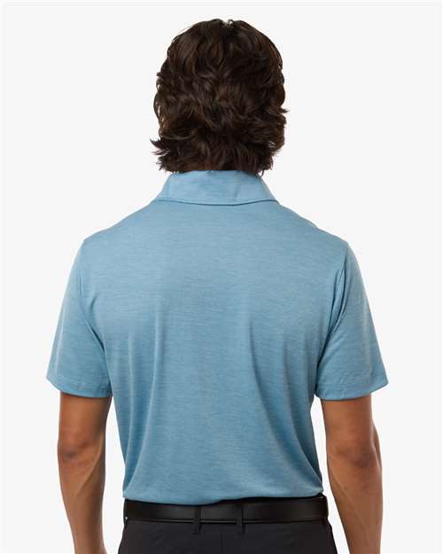 AllPro 4HM00 Men's Pro-Lock Performance Mélange Polo - Cloud Blue Melange - model back