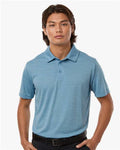 AllPro 4HM00 Men's Pro-Lock Performance Mélange Polo - Cloud Blue Melange - model front