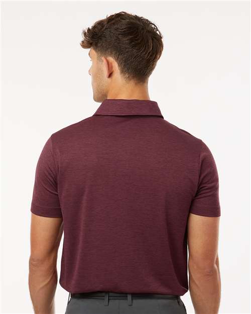 AllPro 4HM00 Men's Pro-Lock Performance Mélange Polo - Maroon Melange - model back