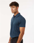 AllPro 4HM00 Men's Pro-Lock Performance Mélange Polo - Navy Melange - model side