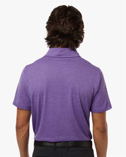AllPro 4HM00 Men's Pro-Lock Performance Mélange Polo - Violet Melange - model back