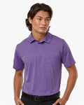 AllPro 4HM00 Men's Pro-Lock Performance Mélange Polo - Violet Melange - model front