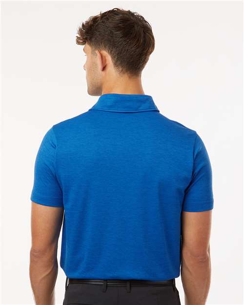 AllPro 4HM00 Men's Pro-Lock Performance Mélange Polo - Royal Melange - model back