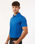 AllPro 4HM00 Men's Pro-Lock Performance Mélange Polo - Royal Melange - model side