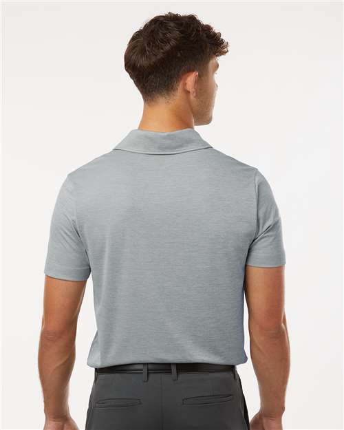 AllPro 4HM00 Men's Pro-Lock Performance Mélange Polo - Silver Melange - model back
