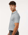 AllPro 4HM00 Men's Pro-Lock Performance Mélange Polo - Silver Melange - model side
