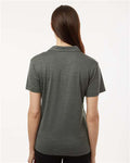 AllPro 4HM00L Women's Pro-Lock Performance Mélange Polo - Charcoal Melange - model back