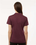 AllPro 4HM00L Women's Pro-Lock Performance Mélange Polo - Maroon Melange - model back