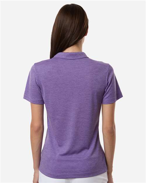 AllPro 4HM00L Women's Pro-Lock Performance Mélange Polo - Violet Melange - model back