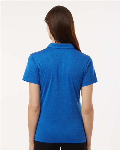 AllPro 4HM00L Women's Pro-Lock Performance Mélange Polo - Royal Melange - model back