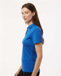 AllPro 4HM00L Women's Pro-Lock Performance Mélange Polo - Royal Melange - model side