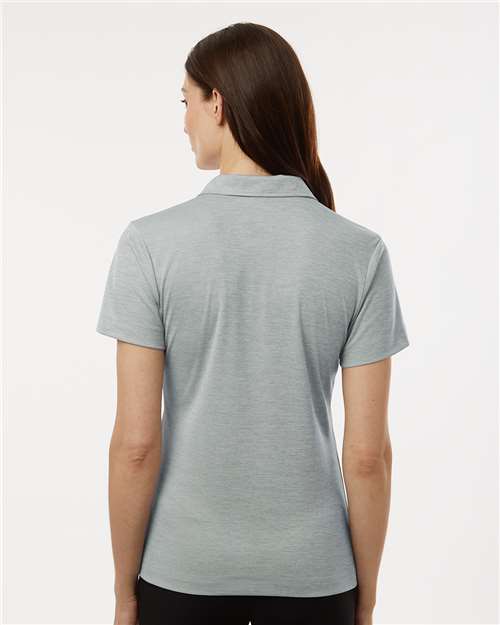 AllPro 4HM00L Women's Pro-Lock Performance Mélange Polo - Silver Melange - model back
