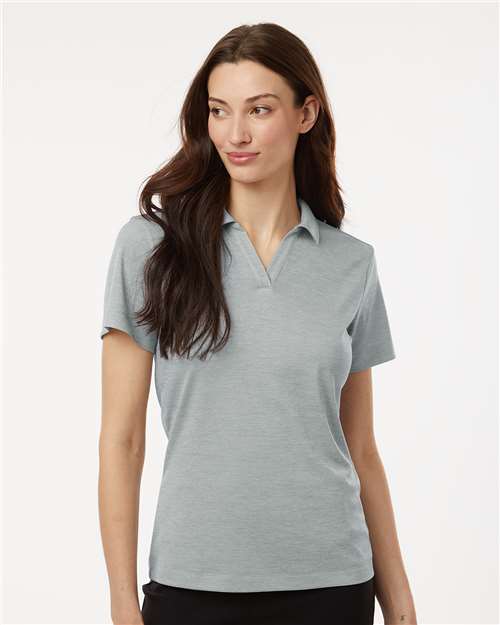 AllPro 4HM00L Women's Pro-Lock Performance Mélange Polo - Silver Melange - model front