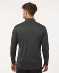 AllPro 4HM700 Men's Pro-Lock Performance Mélange Quarter-Zip Pullover - Black Melange - model back
