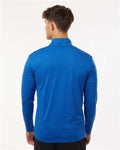 AllPro 4HM700 Men's Pro-Lock Performance Mélange Quarter-Zip Pullover - Royal Melange - model back