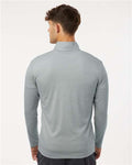 AllPro 4HM700 Men's Pro-Lock Performance Mélange Quarter-Zip Pullover - Silver Melange - model back