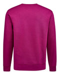 J. America 8721 Unisex BTB Fleece Crewneck Sweatshirt - Boysenberry - back