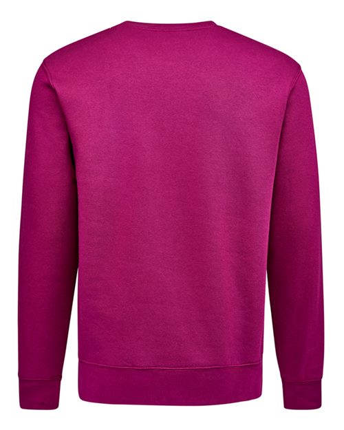 J. America 8721 Unisex BTB Fleece Crewneck Sweatshirt - Boysenberry - back