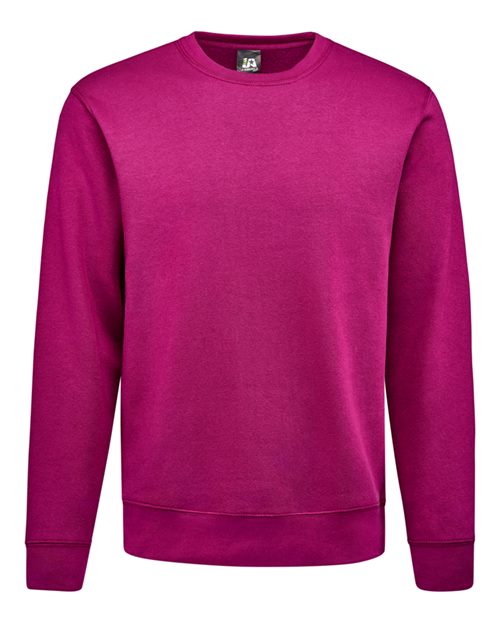 J. America 8721 Unisex BTB Fleece Crewneck Sweatshirt - Boysenberry - front