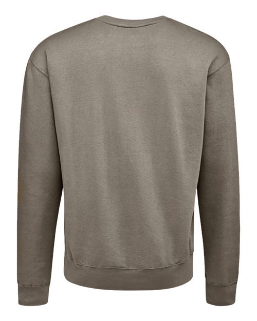 J. America 8721 Unisex BTB Fleece Crewneck Sweatshirt - Desert - back