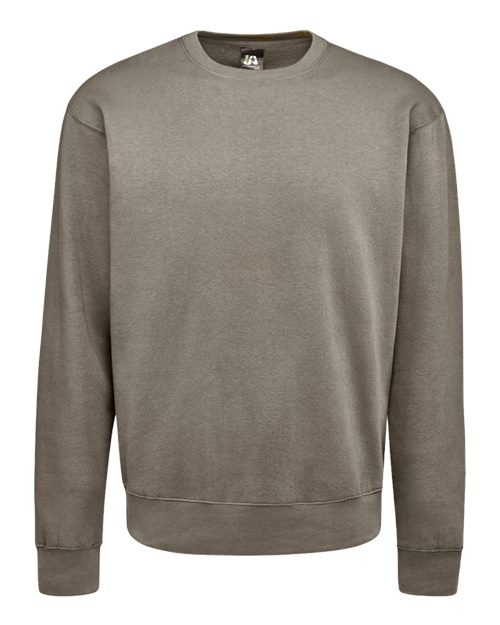 J. America 8721 Unisex BTB Fleece Crewneck Sweatshirt - Desert - front