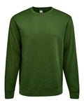 J. America 8721 Unisex BTB Fleece Crewneck Sweatshirt - Forest Green - front