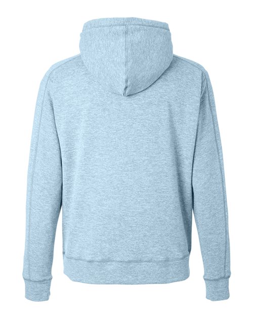 J. America 8740 Unisex Electric Fleece Hooded Sweatshirt - Electric Sky - back