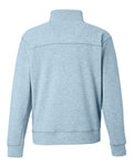 J. America 8741 Unisex Electric Fleece Quarter-Zip Sweatshirt - Electric Sky - back