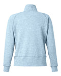 J. America 8743 Women's Electric Fleece Quarter-Zip Sweatshirt - Electric Sky - back