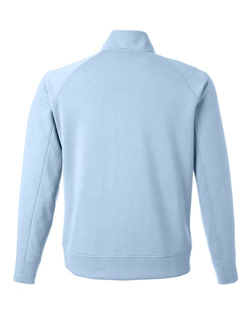 J. America 8751 Unisex Apex Fleece Quarter-Zip Sweatshirt - Ice Blue - back