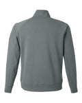 J. America 8751 Unisex Apex Fleece Quarter-Zip Sweatshirt - Steel - back