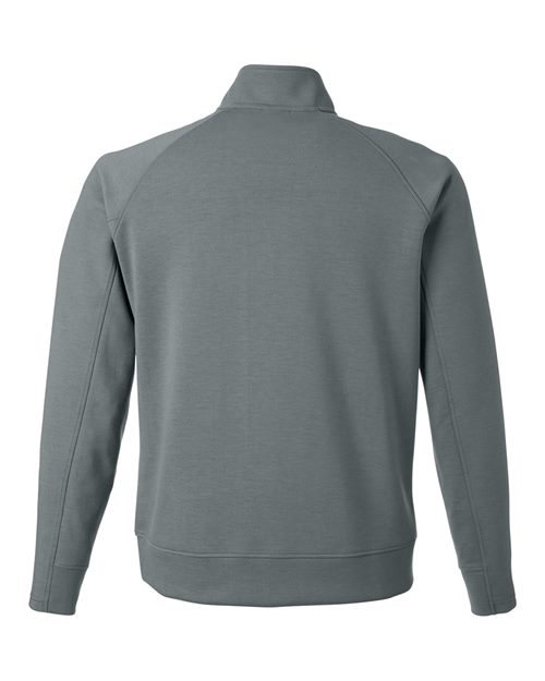 J. America 8751 Unisex Apex Fleece Quarter-Zip Sweatshirt - Steel - back