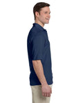 Jerzees 436MP Men's Dri-Power Polo with Pocket - J. Navy - model side