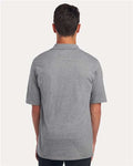 Jerzees 436MP Men's Dri-Power Polo with Pocket - Oxford - model back
